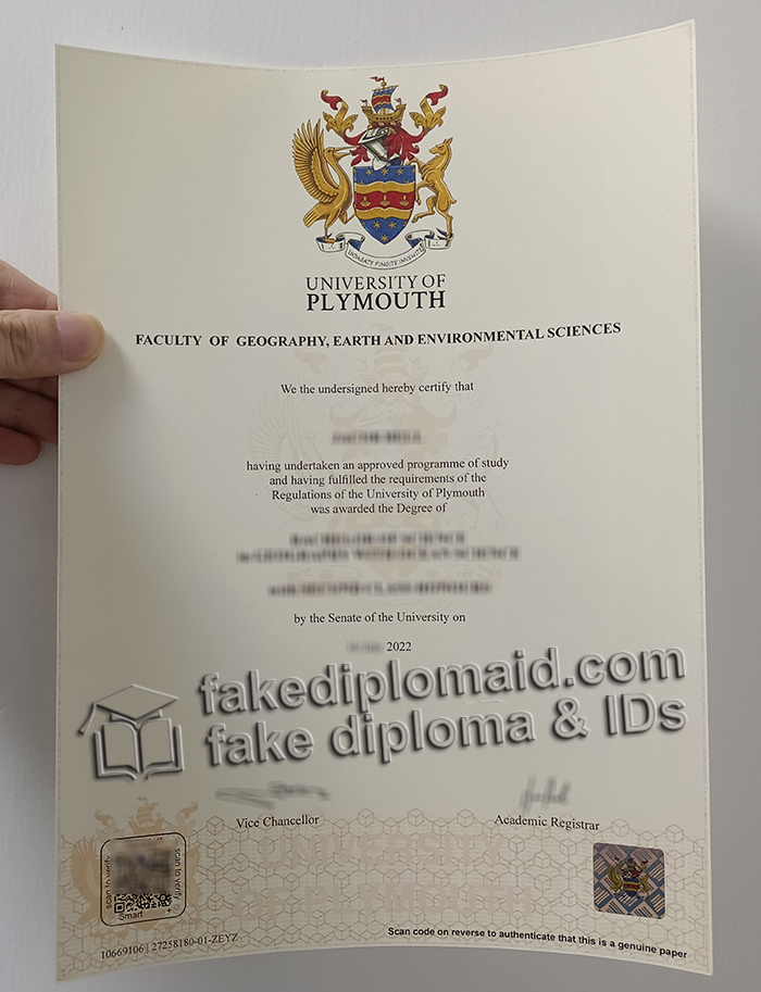 University of Plymouth diploma