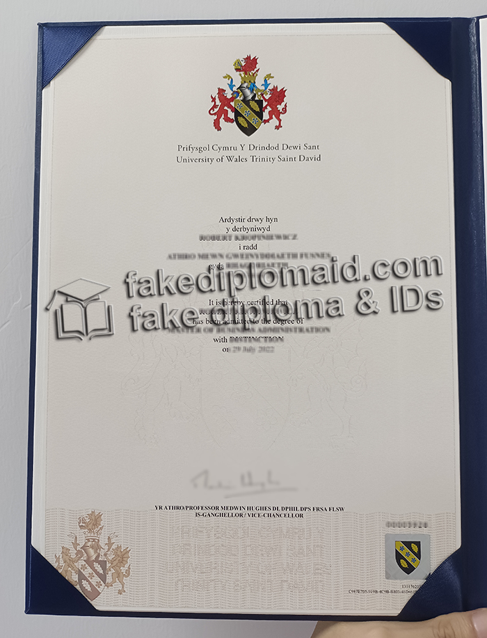 University of Wales Trinity Saint David diploma