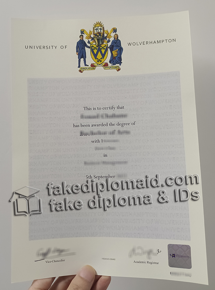 University of Wolverhampton degree