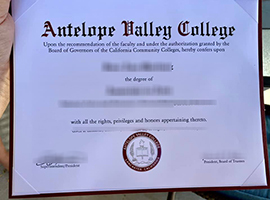 Antelope Valley College diploma