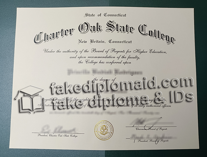 Charter Oak State College diploma