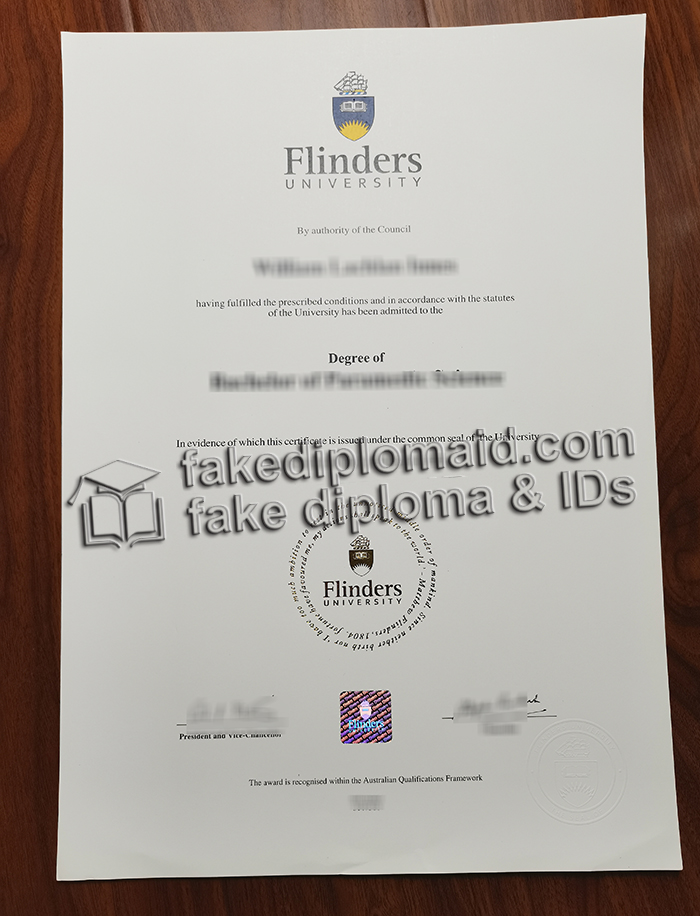 Flinders University diploma