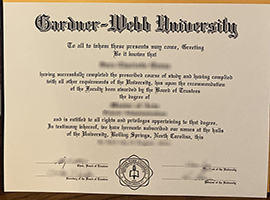 Read more about the article Gardner–Webb University diploma sample, buy fake GWU degree