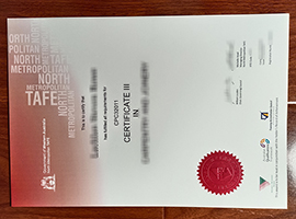 North Metropolitan TAFE certificate