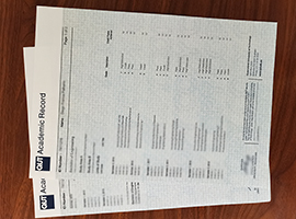 QUT transcript, Queensland University of Technology transcript