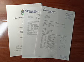 Queen Mary University of London transcripts and diploma