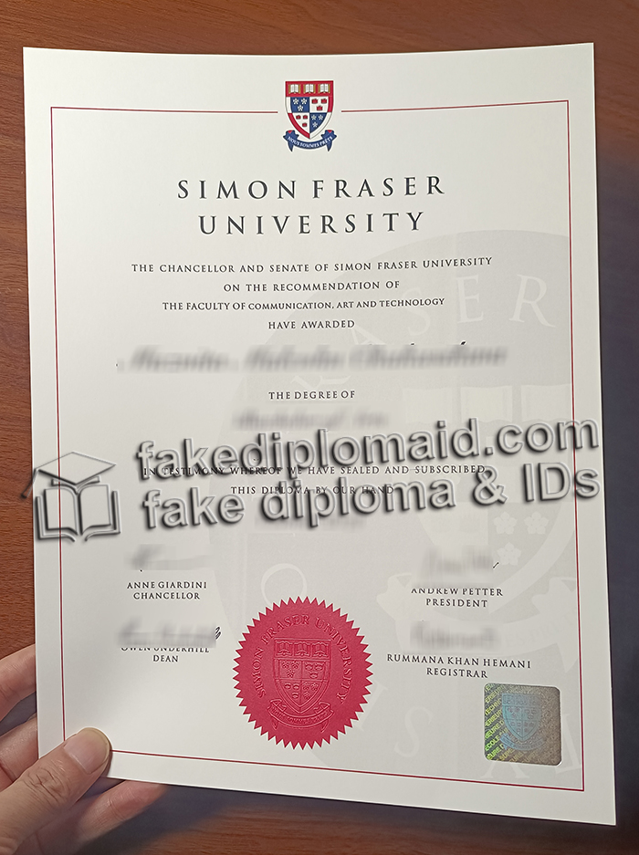 Simon Fraser University degree