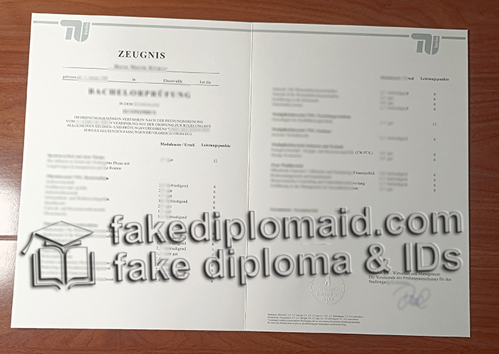 TU Berlin transcript
