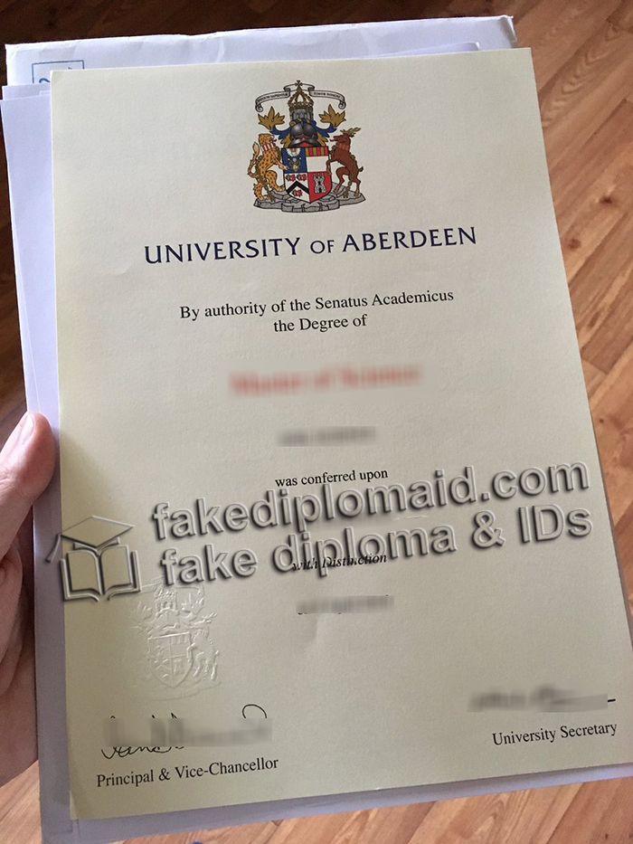 University of Aberdeen diploma