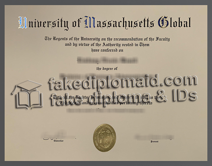 University of Massachusetts Global diploma, UMass Global degree