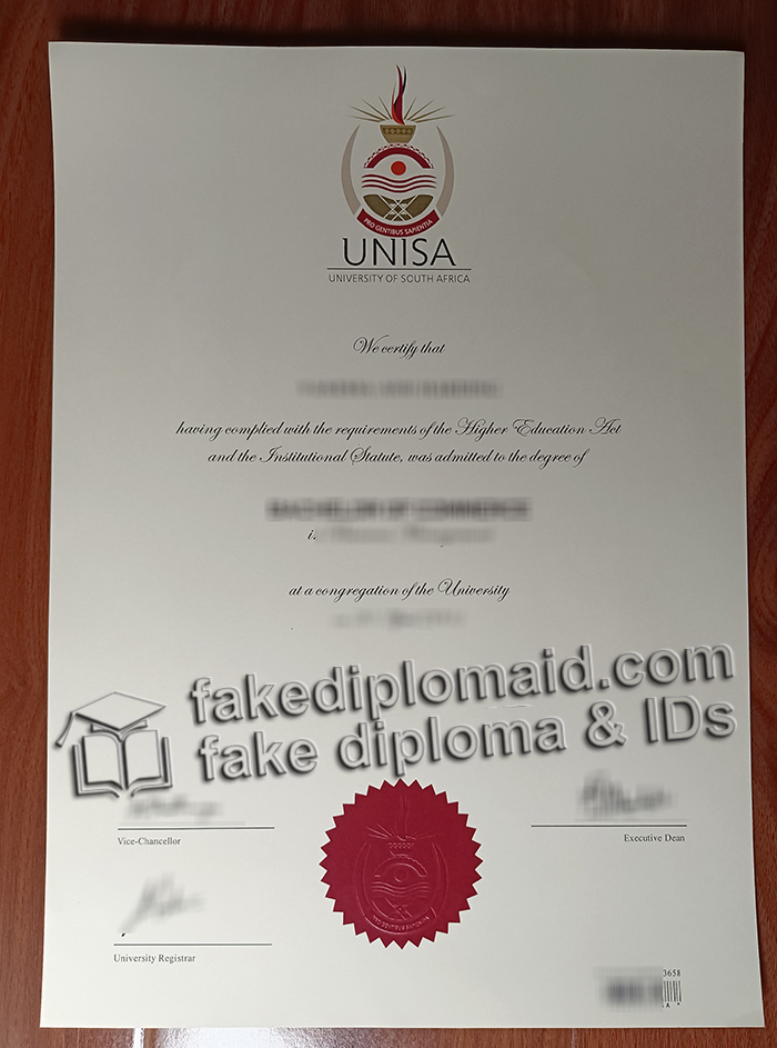 University of South Africa diploma