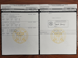 University of Southern California transcript, USC transcript