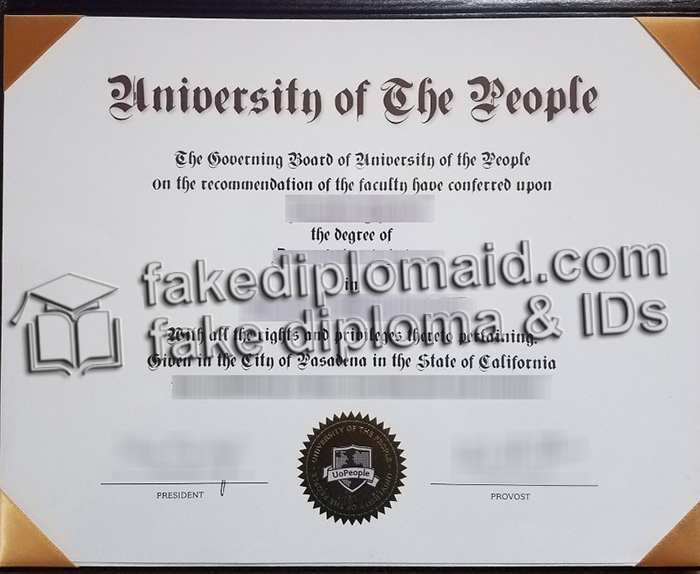 University of the People diploma