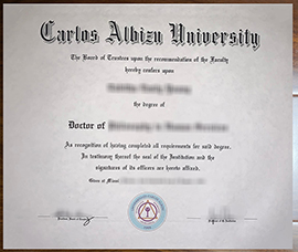 Read more about the article New	Carlos Albizu University Doctor diploma, Fake CAUC degrees