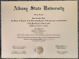 Albany State University diploma