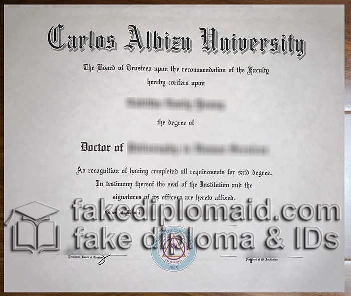 Carlos Albizu University diploma