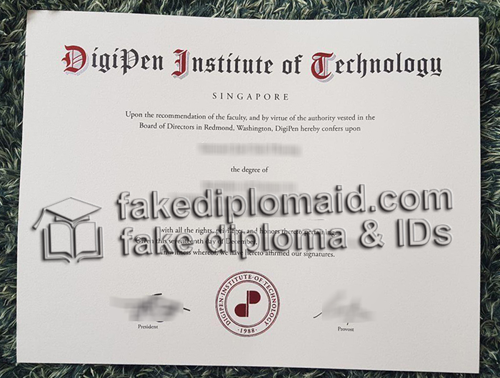 DigiPen Institute of Technology diploma