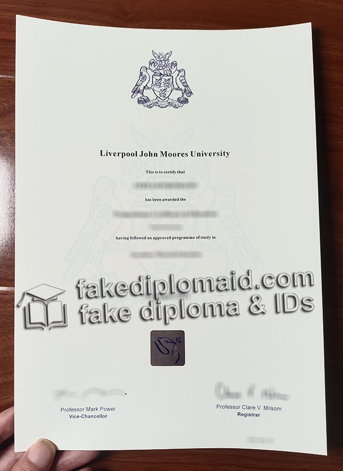 Liverpool John Moores University diploma, LJMU degree