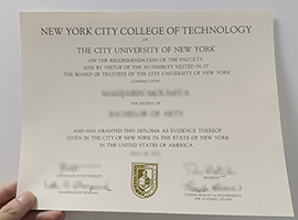 Read more about the article New York City College of Technology diploma sample, buy fake CUNY degree