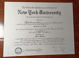 New York University degree, NYU diploma