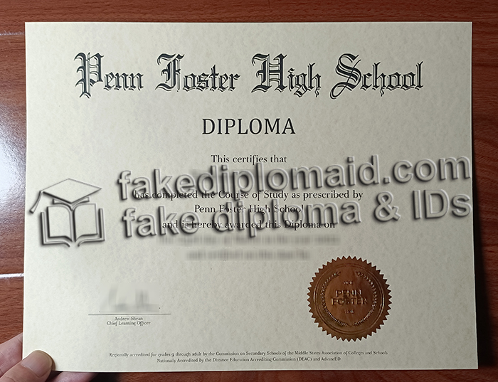 Penn Foster High School diploma