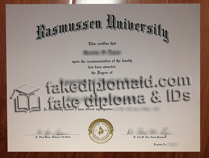 Rasmussen University diploma
