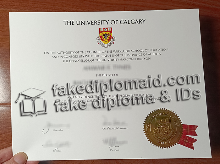 University of Calgary diploma
