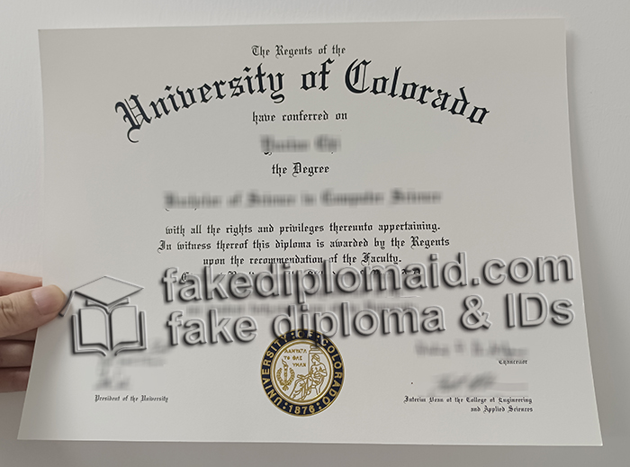 University of Colorado diploma