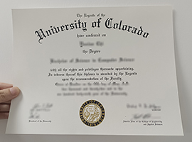 University of Colorado diploma