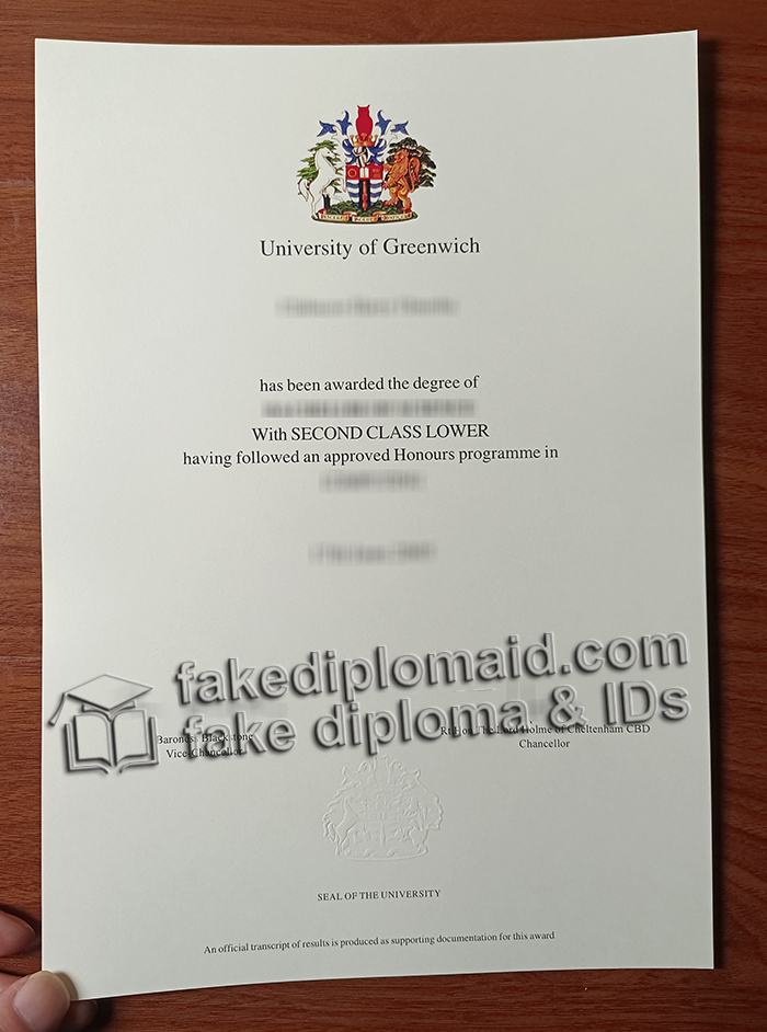 University of Greenwich degree