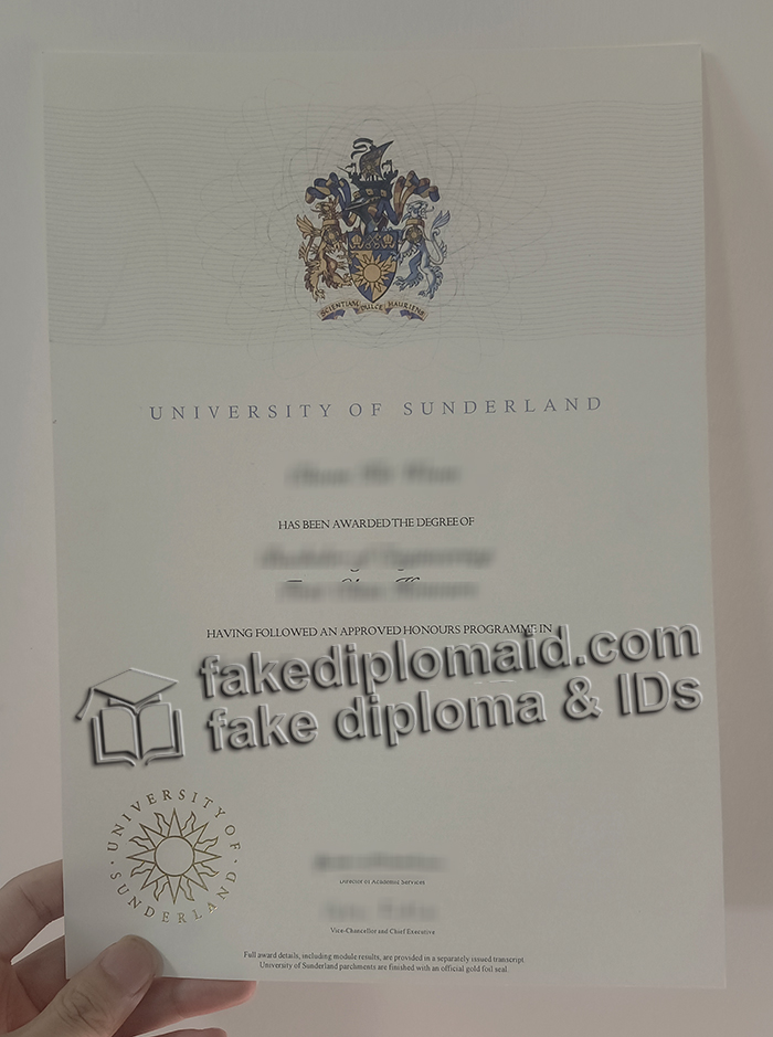 University of Sunderland degree