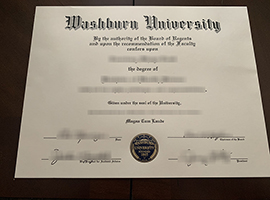 Washburn University diploma