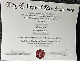 Read more about the article City College of San Francisco diploma, high imitation of your CCSF diploma
