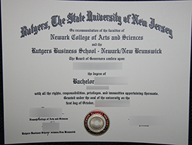 Rutgers University diploma