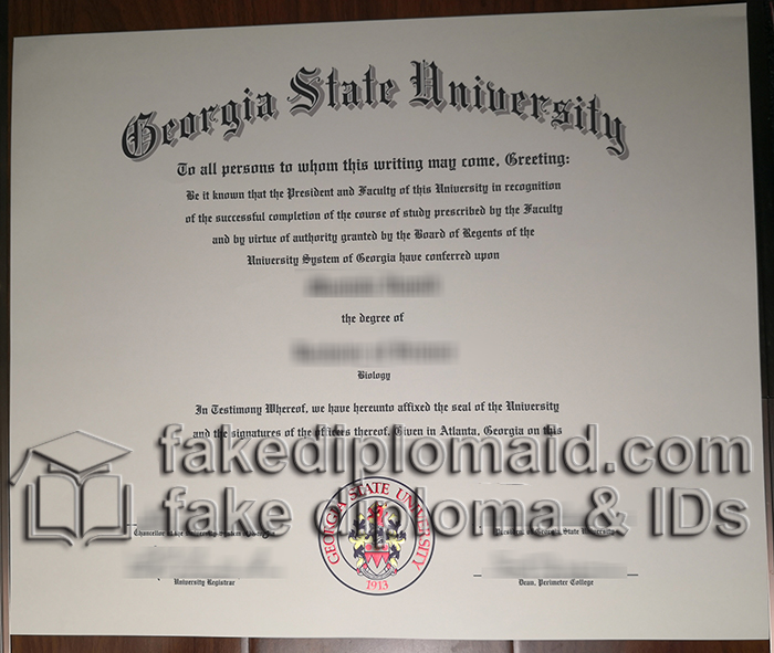 Georgia State University diploma