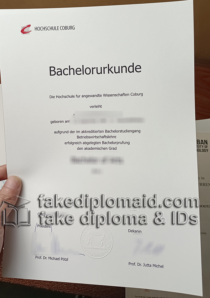 Hochschule Coburg diploma