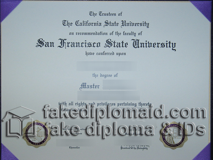 San Francisco State Uni diploma