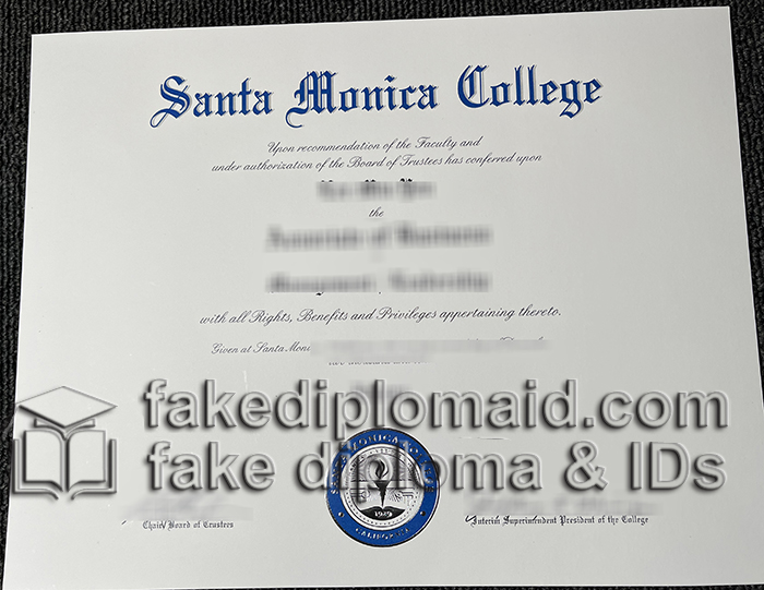 Santa monica college diploma