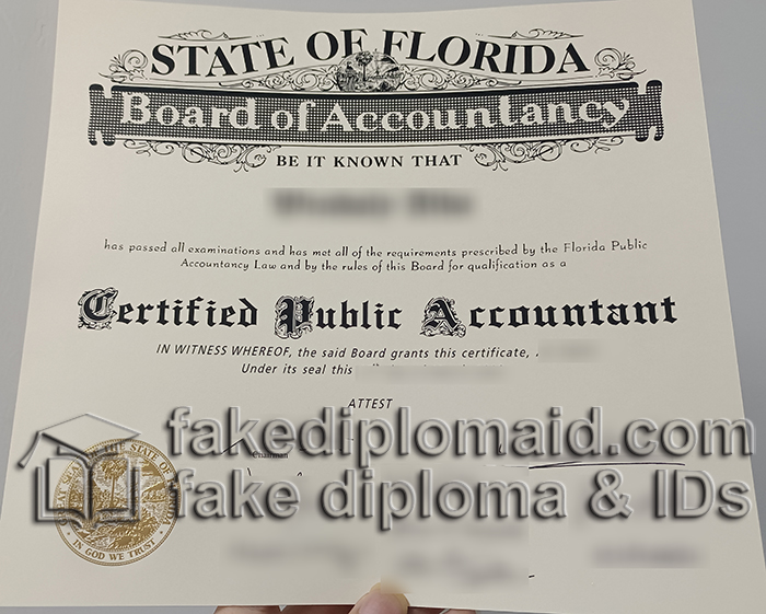 FLBOA certificate