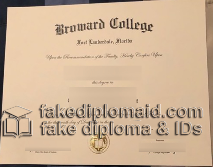Broward College diploma