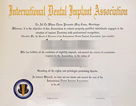 Read more about the article Man-made International dental implant association certificate