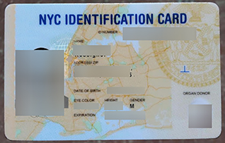 fake NYC ID card