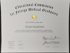 A false ECFMG certificate