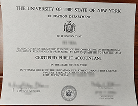 University of State of New York CPA