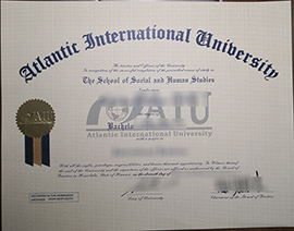 A fake AIU diploma.