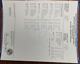 CSU academic transcript