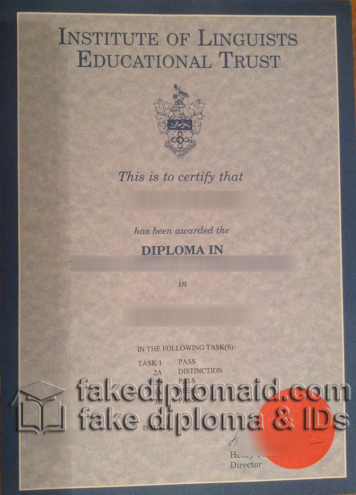 Institute of Linguists educational trust diploma
