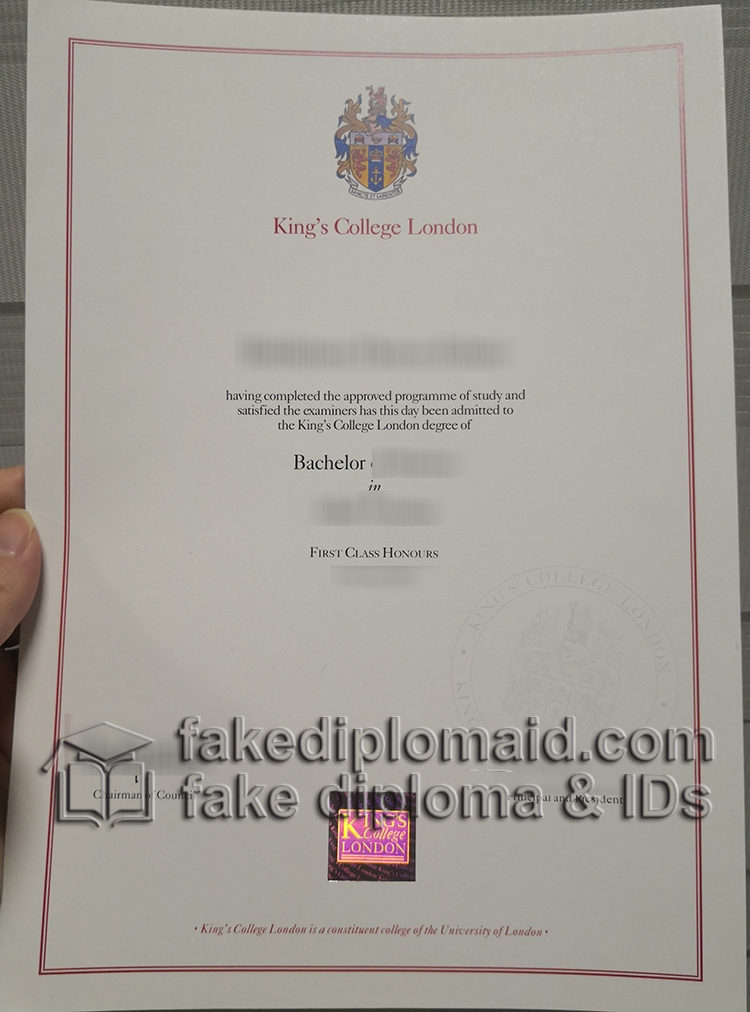 Kings College London diploma