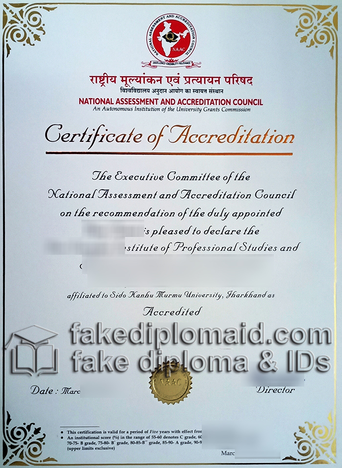 NAAC certificate