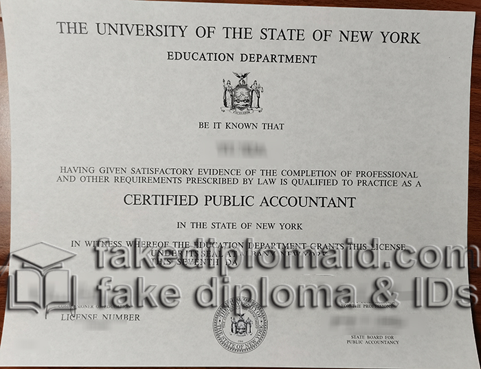 USNY CPA certificate